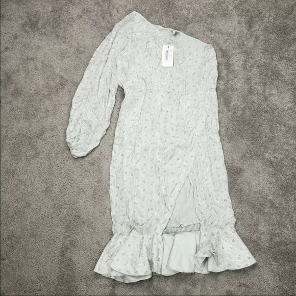 NWT HEMANT & NANDITA dress sana one shoulder NWT XL $358 - Picture 6 of 14